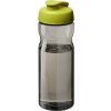 Športová fľaša H2O Active® Eco Base s objemom 650 ml s odklápacím viečkom - Limetková / Uhoľná