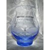 LsG-Crystal Váza modrá skleněná 6 x krystal Swarovski broušena dekor Kanta dárkové balení satén WA-S520 600 ml 1 Ks.