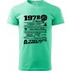 1978 v kocke - Klasické pánske tričko vyššej gramáže - XL ( Mätová )