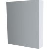 Mereo Kúpeľňová zrkadlová skrinka 60 cm, galerka, 2 x dvierka, Multidecor, Biela Arctic CN798G62BIAA