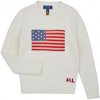 Polo Ralph Lauren Flag Cn Swtr-tops-sweater biela