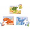 Bigjigs Toys puzzle 3v1 morské zvieratká