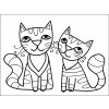 Mandaly pro děti Obrázok na pieskovanie - Mačky