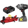 Ultimate Speed® Aku rázový uťahovák 20 V Passp 20-Li C4 + Smart akumulátor 20 V/4 Ah + Hydraulický zdvihák (800013197)