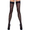 Cottelli Hold Up Stockings Leopard 2520656 Black