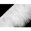 Prámik - marabu perie 12-15 cm - 1 ks 1 biela