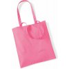 Westford Mill Nákupná taška WM101 True Pink 38x42 cm