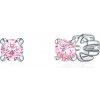Olivie Strieborné 3mm náušnice PIPPI PINK 8369 Ag 925; ≤0,8 g.