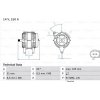 BOSCH Alternátor 0986048380