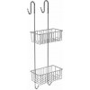 AQUALINE 37007 Chrom line polica do sprchy závesná, 22 x 70 x 20 cm, strieborná