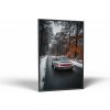 Autá Zimná jazda Porsche | Obraz Vintessia v ráme Rozmery obdĺžnik: 50x75, Rám: Čierny matný-alu