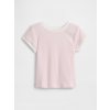 GAP Baby rebrované tričko s logom Ružová 5YRS