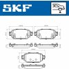 SKF Sada brzdových platničiek kotúčovej brzdy VKBP 90499 A