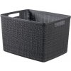 CURVER JUTE L 20L Košík 36 x 28 x 23 cm, tmavo sivý 01907-G44
