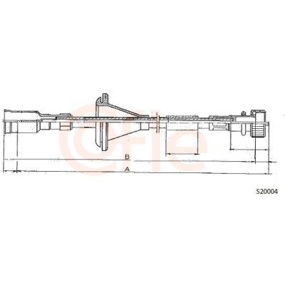 Hriadeľ tachometra COFLE S20004