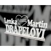 Svadobný podstavec s menami a priezviskom 5 2149
