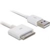 Delock USB napájecí a datový kabel iPhone 3 a 4, bílý, 20 cm 83411