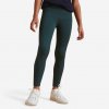 FOUGANZA Detské jazdecké legíny 500 fullgrip zelené