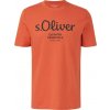 Pánske tričko s.Oliver, LOGO T-NOOS Oranžová,Čierna S