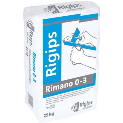 Rigips Rimano 0-3 mm veľmi jemná sadrová stierka 25 kg