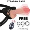 Rockarmy - harness + liquid silicone vibrator premium apache remote control 20.5 cm -o- 4.62 cm
