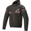 ALPINESTARS Bunda SEKTOR V2 TECH HOODIE (čierna/svetlá červená, veľ. L) 100