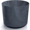 PROSPERPLAST Kvetináč TUBO BETON EFFECT 17,8cm antracit