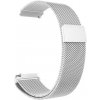 Lige Milánsky ťah magnetický kovový remienok / šírka 20mm / strieborný / nerez oceľ 661032