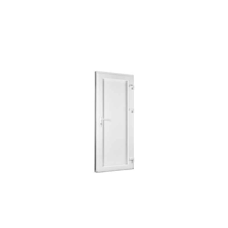 OKNA-HNED.SK Plastové dvere 90 x 205 cm (900 x 2050 mm) biele plné pravé
