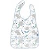 KikkaBoo Podbradník plastový s vreckom Savanna Pattern Blue