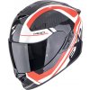 Moto přilba SCORPION EXO-1400 EVO II CARBON AIR ENKO černo/červeno/bílá - Velikost XXL