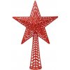 Vianočný špic na stromček červený 37cm