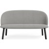 Normann Copenhagen Pohovka Ace Black Oak, 2-miestna – sivá/čierny dub