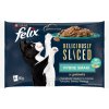 Felix Deliciously Sliced losos, tuniak, treska, platýs v želé 4 x 80 g