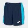 Joma Tréningové šortky MAXI SHORT DARK NAVY-FLUOR TURQUOISE Veľkosť: XS