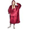 HomeLife Televízna mikina s kapucňou HOODIE bordó 88 x 112 cm 88112B