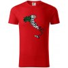 Mapy - názvy miest - Taliansko - Tričko z organickej bavlny - 2XL ( Červená )