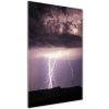 Vertikálny foto obraz akrylový Búrka s bleskami 50x100 cm