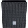 Prosperplast Rato Low Kvetináč 22,3 x 22,3 x 22,8 cm, antracit
