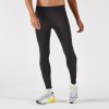 KIPRUN Pánske hrejivé bežecké legíny Run 500 Warm čierne XL (W39 L34)