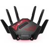 ASUS ROG Rapture GT-BE19000 bezdrôtový smerovač Multi-Gigabit Ethernet Tri pásma (2,4 GHz / 5 GHz / 6 GHz) Čierna, Červená