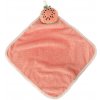 Ikonka Detský uterák na ruky pre materské školy 30x30cm ružový melón