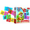 Trefl Domino papírové Paw Patrol/Tlapková patrola 28 kartiček společenská hra v krabici 20x20x5cm