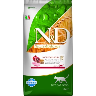 Farmina N & D Low Grain Cat Adult Chicken & Pomegranate 10 kg