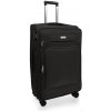 AVANCEA Textilný cestovný kufor GP4732 4W čierny L 80x49x31 cm