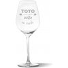 Sablio Pohár na víno Toto je ten najlepší ocko na svete: 49 cl