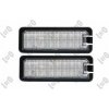 Abakus 2x ABAKUS L53-210-0001LED2 Osvetlenie poznávacej značky pre VW Golf VII hatchback (5G1, BQ1, BE1, BE2) LED