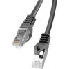 LANBERG Patch kabel CAT.6 FTP 10M černý Fluke Passed PCF6-10CC-1000-BK