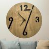 Štýlové drevené hodiny na stenu - LineArt Vyberte si rozmer výrobku:: 40x40, Vybrať dekor:: Buk Bavaria