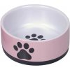 Nobby keramická miska PAW s protišmykovou úpravou ružová 14 x 6,5 cm / 0,4 l
